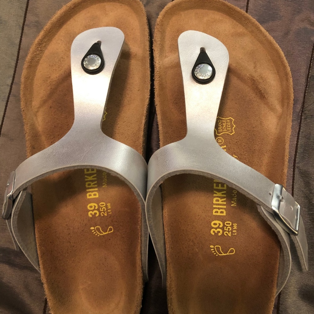 Birkenstock Gizeh Silver